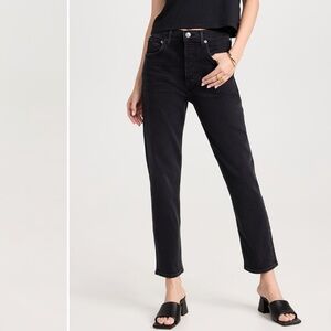 Agolde Riley High Rise Straight Crop Jeans